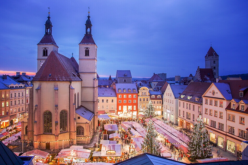 Christmas market in Regensburg, Germany