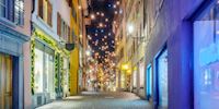 Christmas lights in the Altstadt of Zürich, Switzerland
